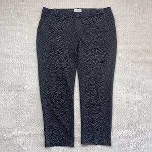 Calvin Klein Dark Black & White Dot AOP Dress Pants Women’s Size 14 Read*